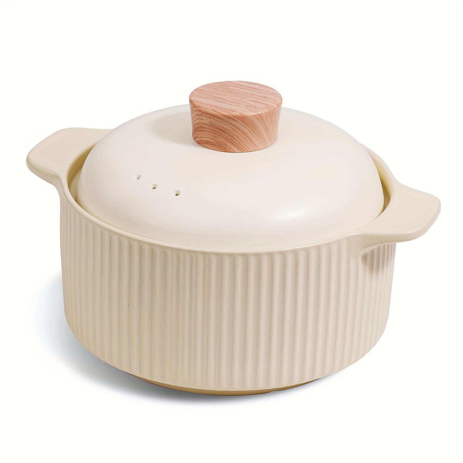Ceramic Cooking Pot, Stew Pot - High-Temperature Resistant, Non-Stick, Easy to Clean, Making Toast- Ideal for Stews, Soups & Porridge, Suitable for Gas Stoves And Ovens, Family Gathering