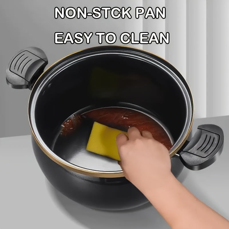 Large 2.11 Gallon Non-Stick Cast Iron Pot | A Sturdy And Versatile Cooking Ideal for Stews, Soups, And More - Works with Both Induction Cookers And Gas Stoves
