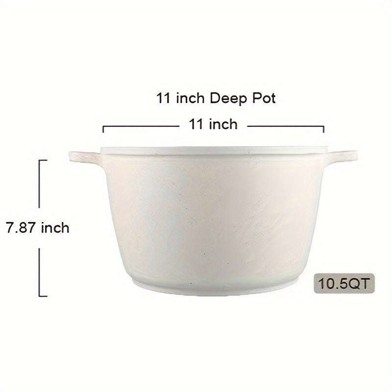 Large Capacity Stock Pot Hoarbar Large Capacity 10.5QT Non-Stick Stock Pot - High-Temperature Resistant, Induction & All Stovetops Compatible, Easy-Clean Design for Home Cooks & Families, Perfect Housewarming Gift