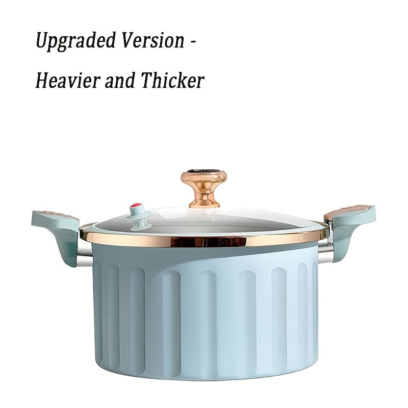 2.11gal Spacious Multi-Functional Non-Stick Cooking Pot for Steaming, Boiling, And Frying. It Includes a Push-Pull Locking Mechanism with Silicone Sealing, Perfect for Big Family Gatherings And Holiday Meals Like Easter And Labor Day