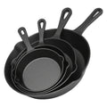 3\u002F4\u002F5pcs Cast Iron Skillet, Heavy-Duty Professional Restaurant Chef Quality Pre-Seasoned Pan Cookware Set, for Frying, Saute, Cooking, Use Indoor\u002FOutdoor, Oven, Grill