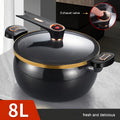 Large 2.11 Gallon Non-Stick Cast Iron Pot | A Sturdy And Versatile Cooking Ideal for Stews, Soups, And More - Works with Both Induction Cookers And Gas Stoves