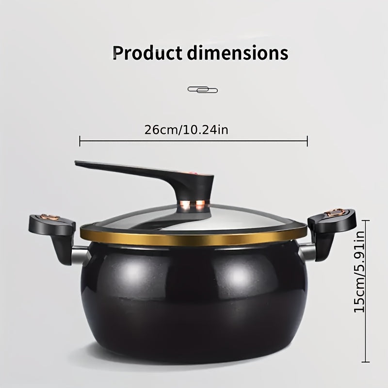 Large 2.11 Gallon Non-Stick Cast Iron Pot | A Sturdy And Versatile Cooking Ideal for Stews, Soups, And More - Works with Both Induction Cookers And Gas Stoves