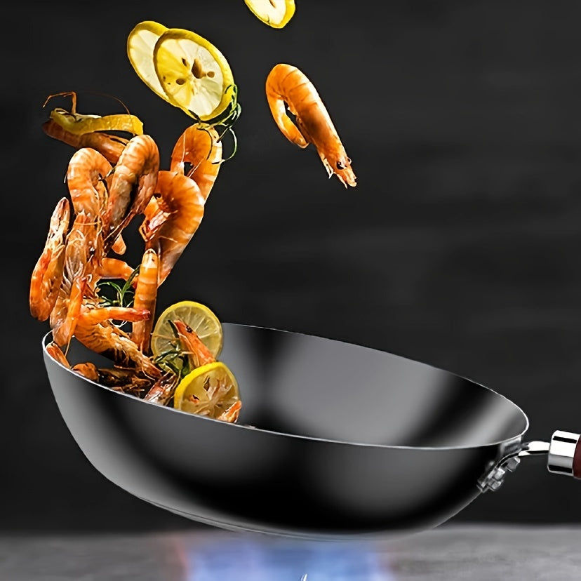 SUPOR Fine Iron Wok Healthy Uncoated Iron Wok 32cm Open Flame Gas Frying Pan