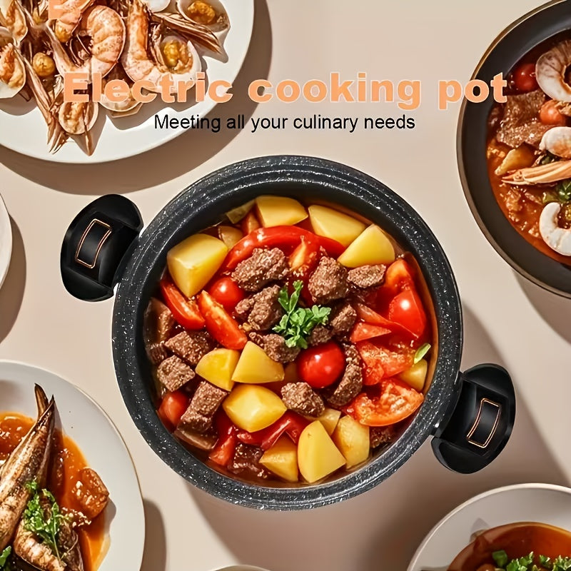 Large-Capacity Soup Pot, Dutch Oven Pot, Cast Iron Enamel Stew Pot with Double Ears - Non-Stick Heavy-Duty Black Pot for Induction & Gas Stoves, Even Heat Distribution, Glass Lid Compatible, Ideal for Soups, Stews, Slow Cooking & Braising, Orange