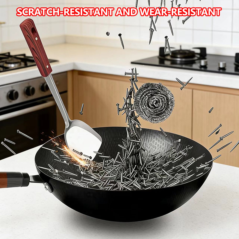 35pcs Woks& Stir-Fry Pans Set with& Cookwares, Non-Stick Flat Bottom Chinese Woks Pan for Induction, High Stability No-Wobble Design, Lightweight Chinese Cookware, 4-6 People