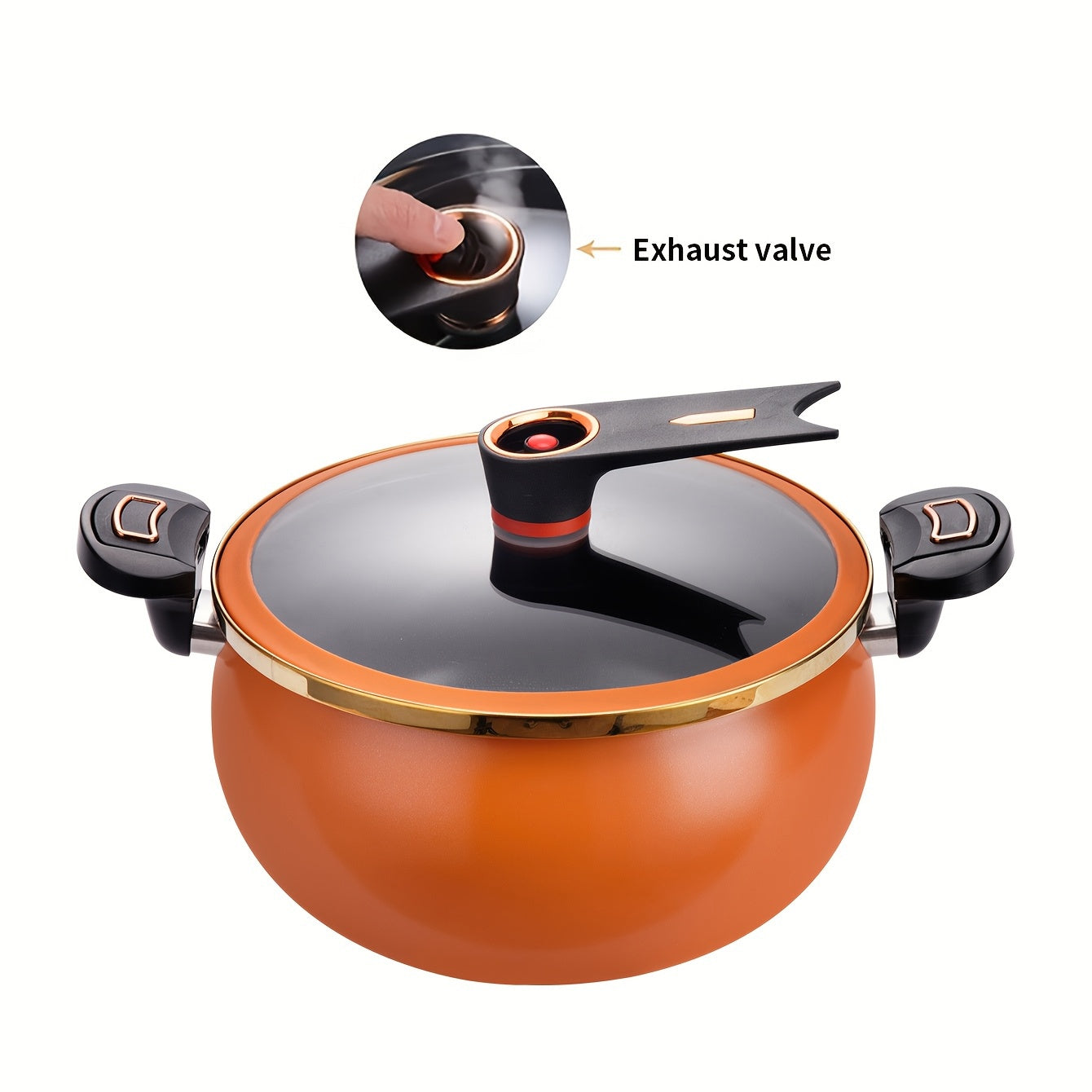 8.45QT High-Capacity Non-Stick Stockpot Featuring a Twist Lock Handle - Durable Ceramic Build, Suitable for Induction And for gas Stoves, Ideal for Home And Restaurant Use, Cooking Pots