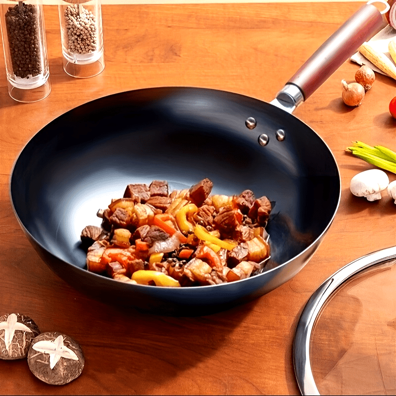 SUPOR Fine Iron Wok Healthy Uncoated Iron Wok 32cm Open Flame Gas Frying Pan