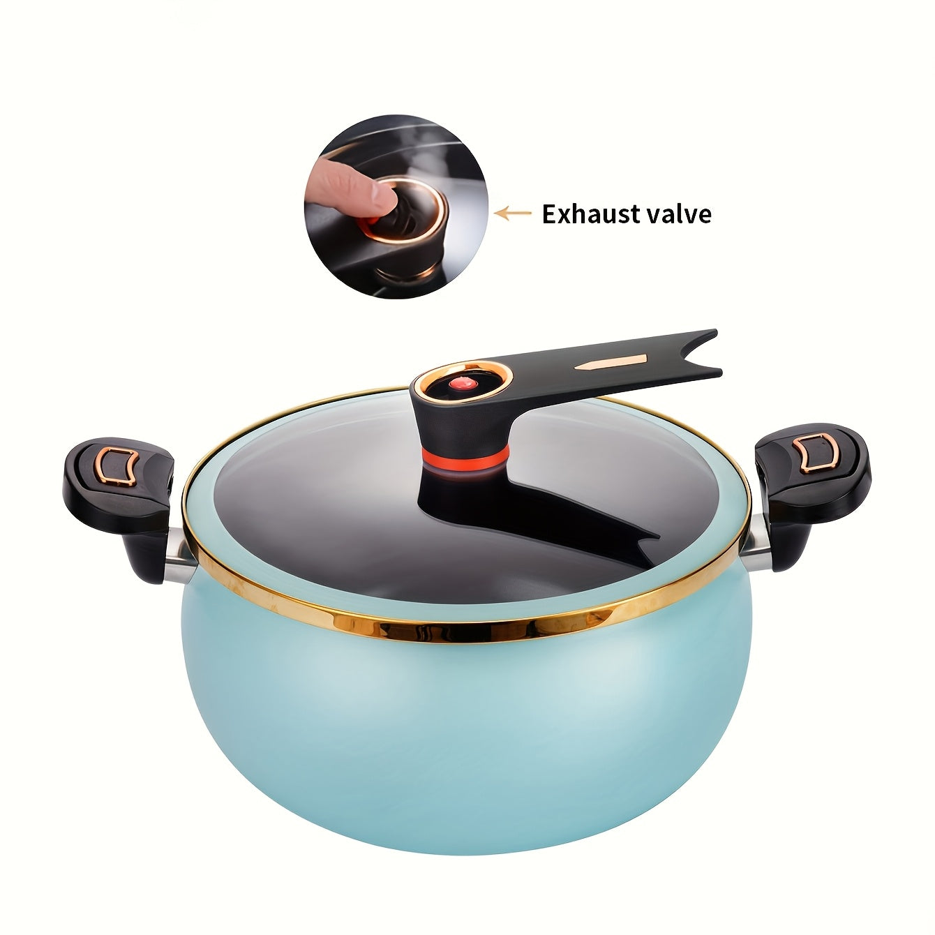 8.45QT High-Capacity Non-Stick Stockpot Featuring a Twist Lock Handle - Durable Ceramic Build, Suitable for Induction And for gas Stoves, Ideal for Home And Restaurant Use, Cooking Pots