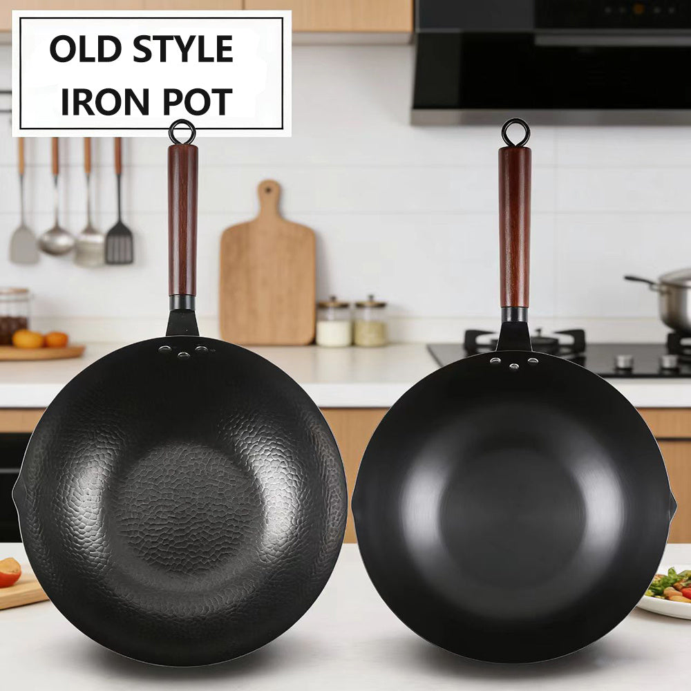 35pcs Woks& Stir-Fry Pans Set with& Cookwares, Non-Stick Flat Bottom Chinese Woks Pan for Induction, High Stability No-Wobble Design, Lightweight Chinese Cookware, 4-6 People