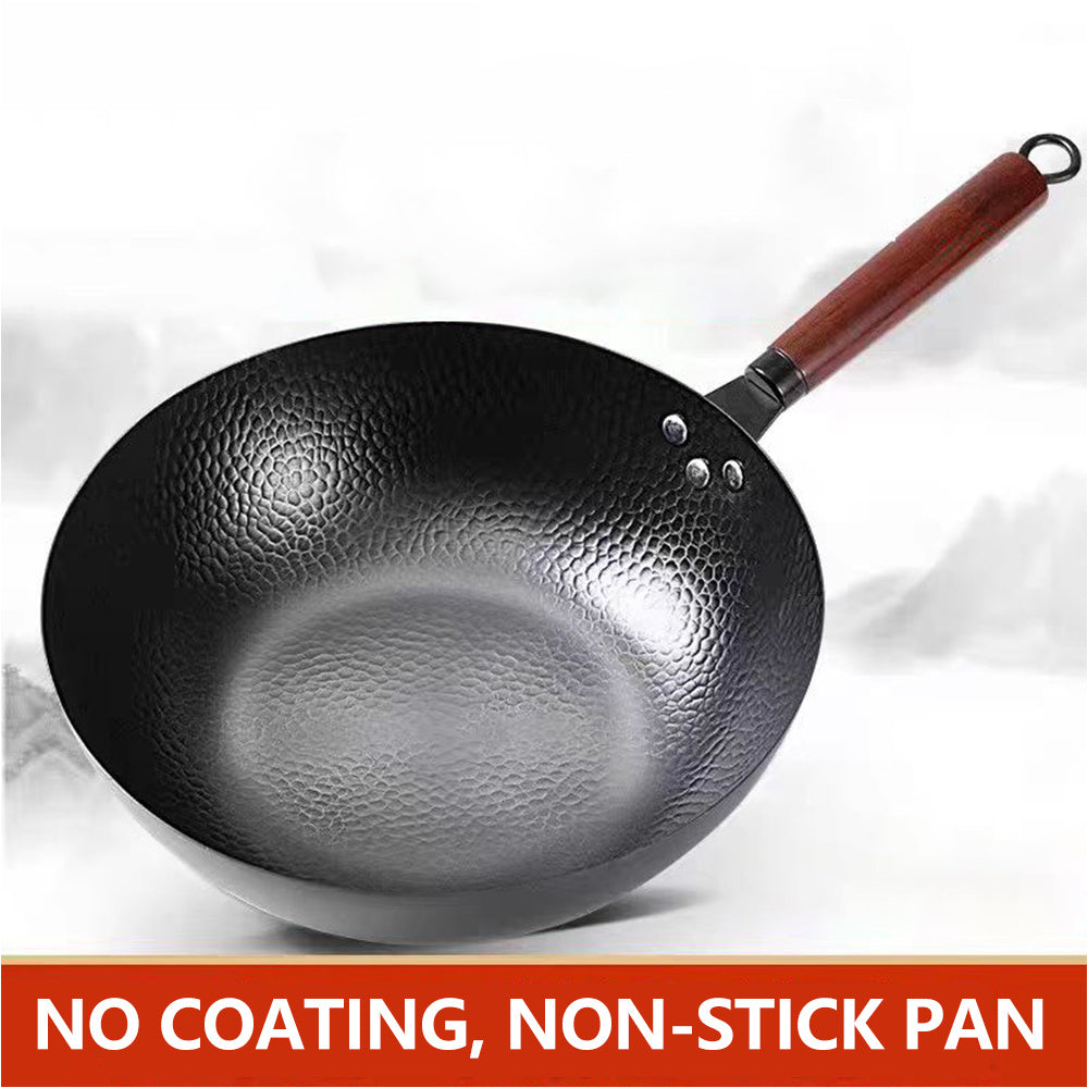 35pcs Woks& Stir-Fry Pans Set with& Cookwares, Non-Stick Flat Bottom Chinese Woks Pan for Induction, High Stability No-Wobble Design, Lightweight Chinese Cookware, 4-6 People