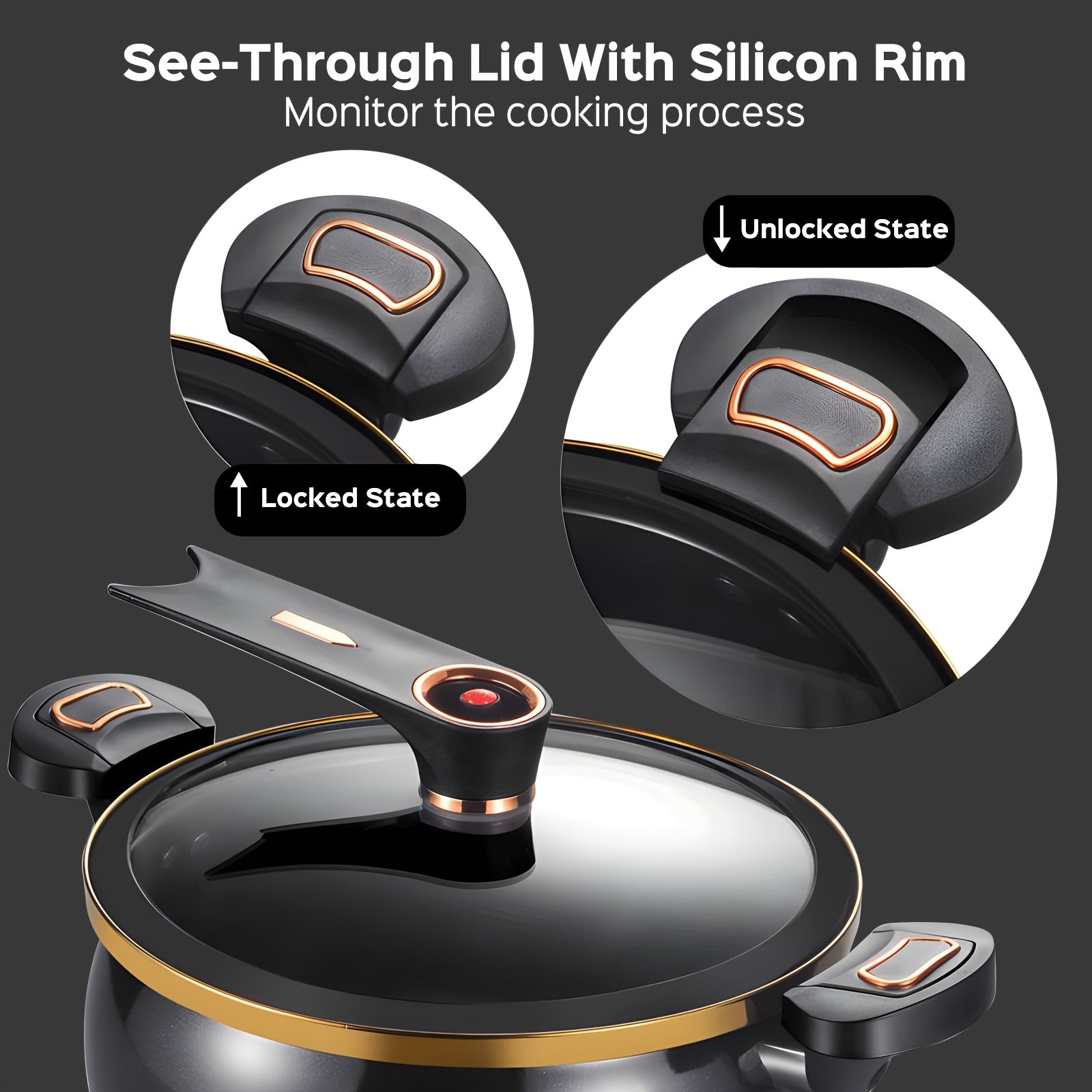 A Spacious Soup Pot Featuring a Twist-Lock Handle for Efficient Cooking, This 8.45QT Non-Stick Multi-Functional Pot Is Suitable for Gas Stoves, Open Flames, And Induction Cookers, Making It a Versatile Choice for Households, Restaurants, Hotels