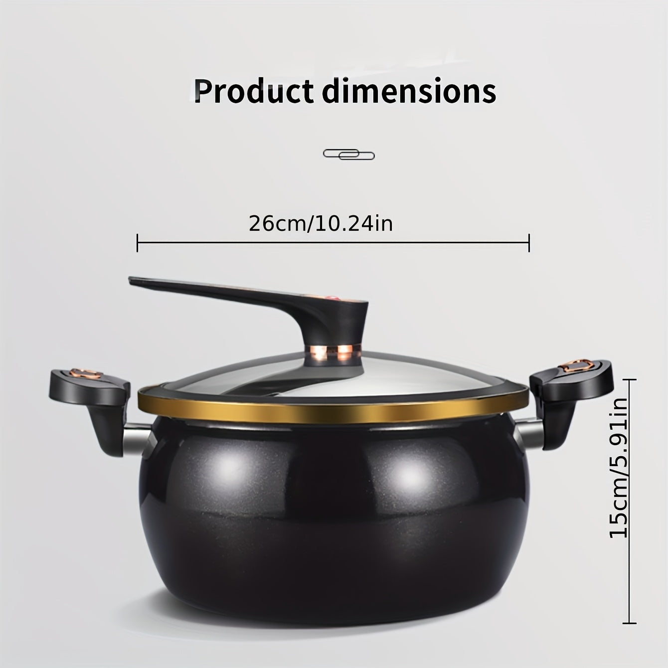 8.45QT High-Capacity Non-Stick Stockpot Featuring a Twist Lock Handle - Durable Ceramic Build, Suitable for Induction And for gas Stoves, Ideal for Home And Restaurant Use, Cooking Pots