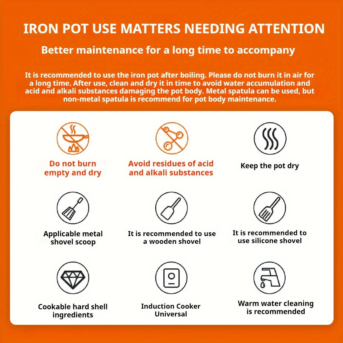 SUPOR Fine Iron Wok Healthy Uncoated Iron Wok 32cm Open Flame Gas Frying Pan
